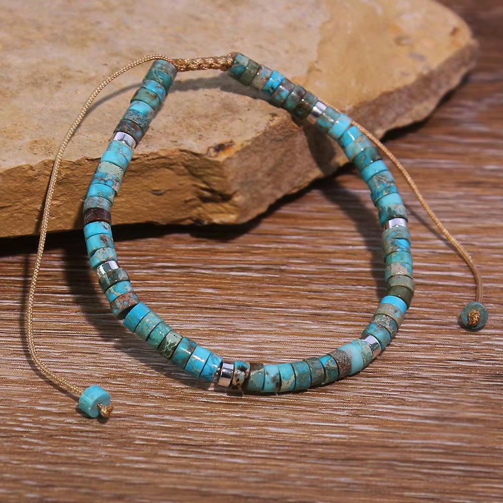 Bracelet Pierre Bleue en Turquoise
