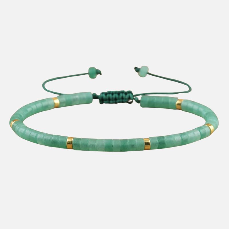 Bracelet Pierre Verte Aventurine Ajustable