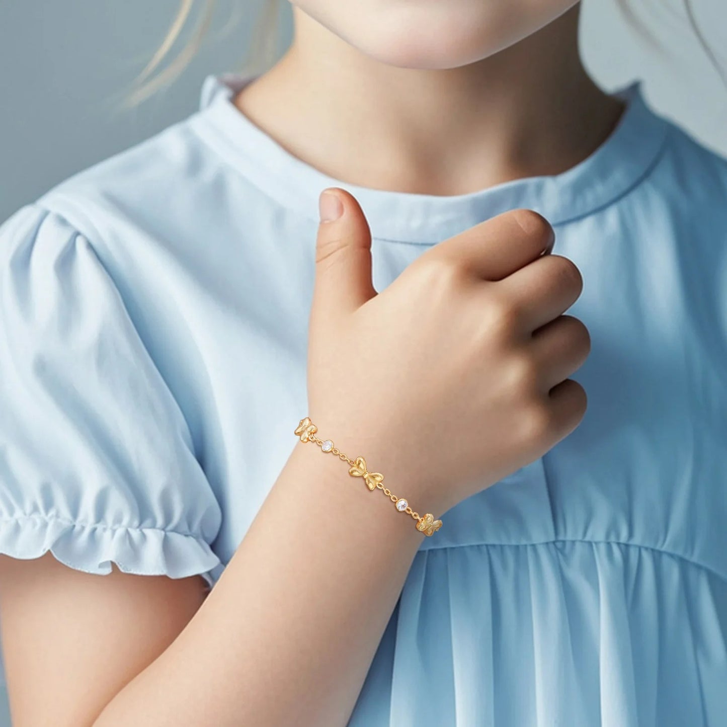 Bracelet pour Bébé Nœud – Acier Inoxydable