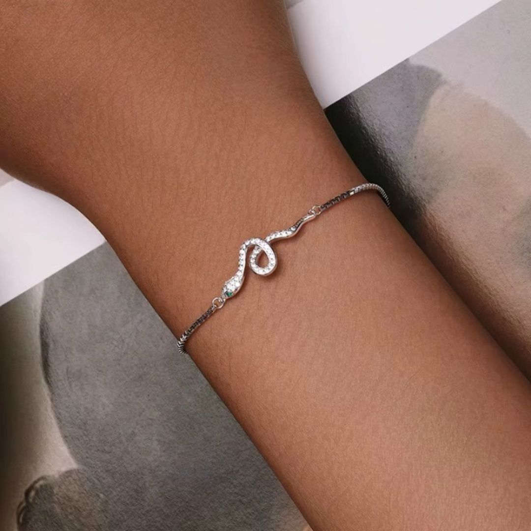 Bracelet Papillon en Argent et Zircon