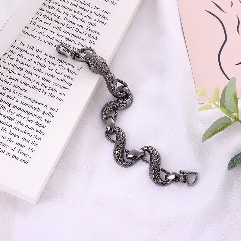 Bracelet Serpent Vintage en Acier Inoxydable