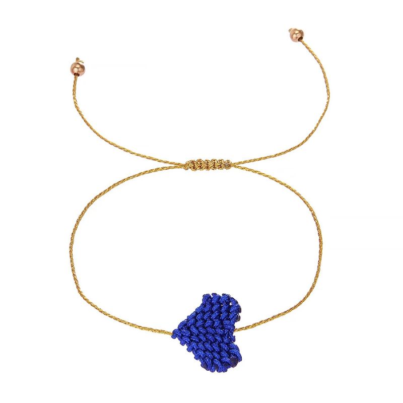 Bracelet Sœur Tressé Coeur Coloré