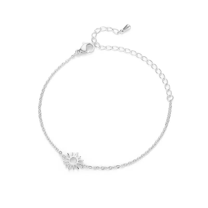 Bracelet Soleil en Acier Inoxydable sur fond blanc