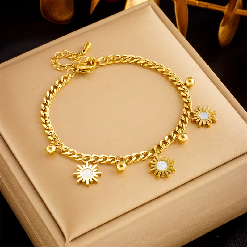 Bracelet Soleil pour Homme en Acier Inoxydable