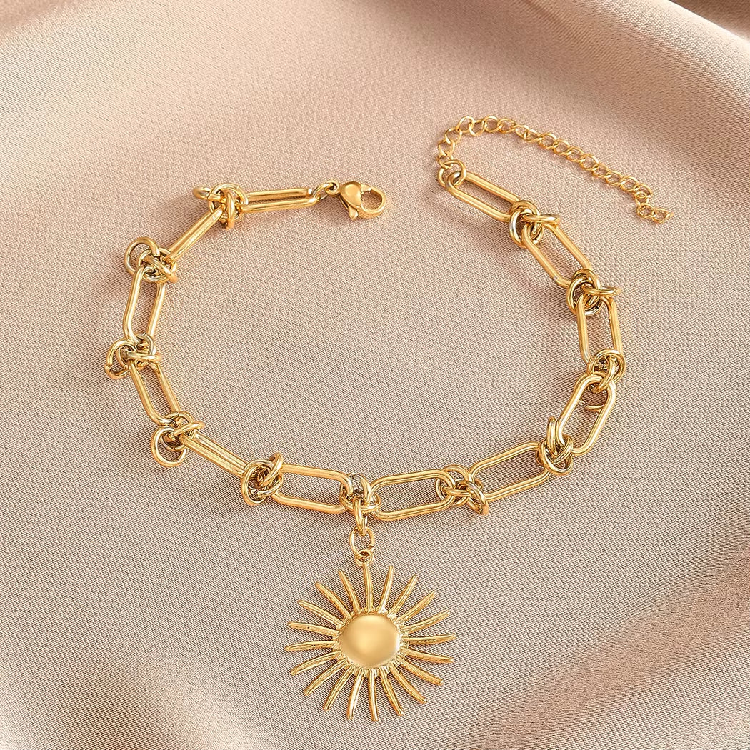 Bracelet Soleil à Trombones en Acier Inoxydable