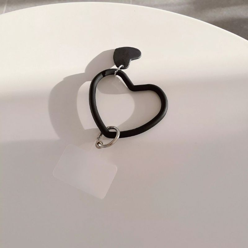 Bracelet Telephone Coeur en Silicone