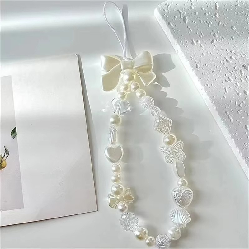 Bracelet Telephone à Perles Nacrées