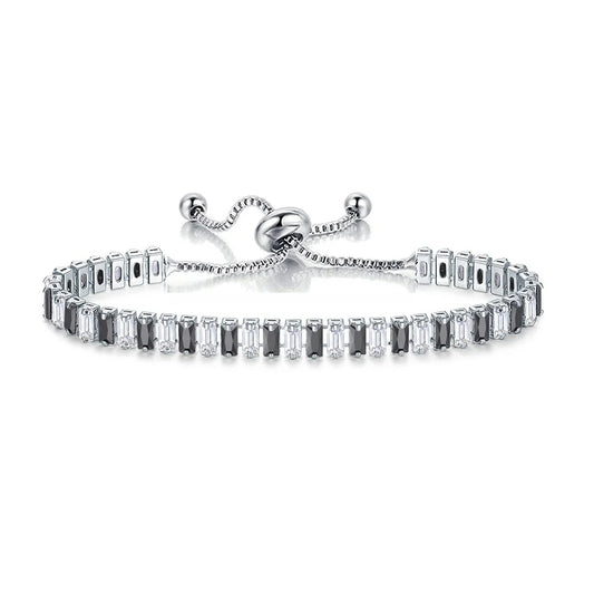 Bracelet Tennis Femme Éclat Alterné