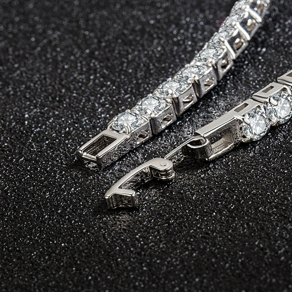 Bracelet Tennis Femme Élégance Cristalline