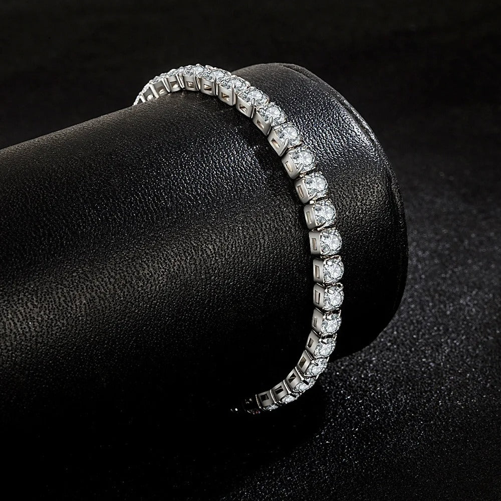 Bracelet Tennis Femme Élégance Cristalline