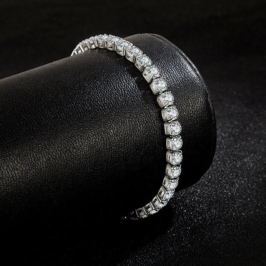Bracelet Tennis Femme Élégance Cristalline