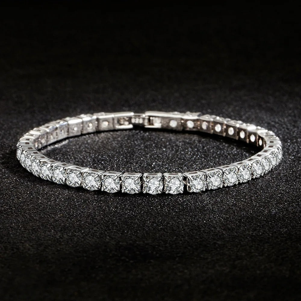 Bracelet Tennis Femme Élégance Cristalline