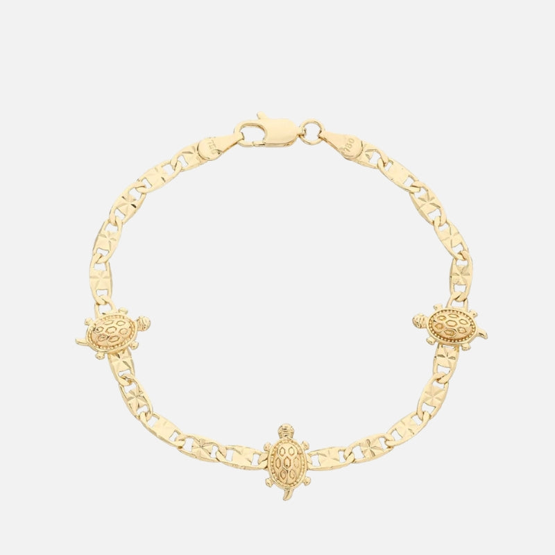 Bracelet Tortue Doré en Cuivre