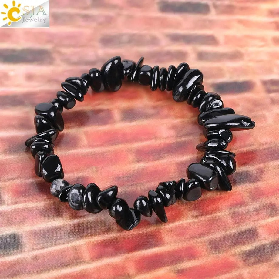 Bracelet Tourmaline Pierres Irrégulières