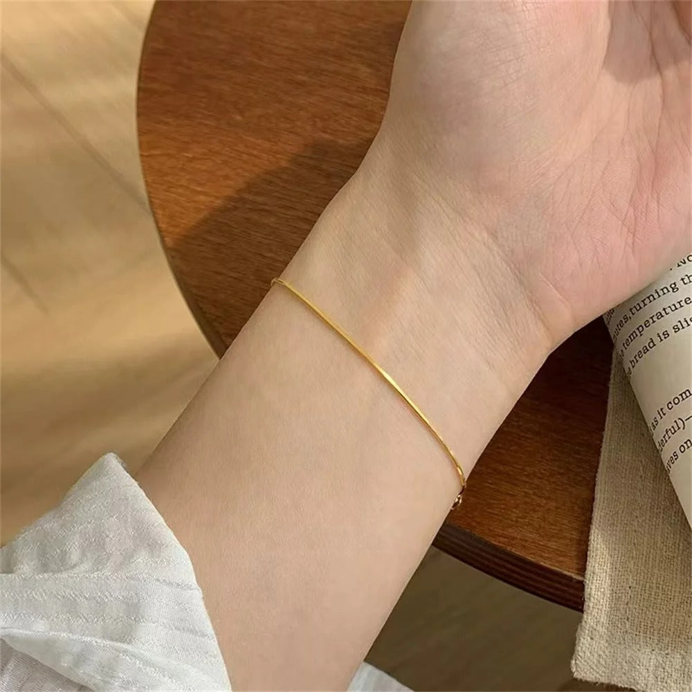 Bracelet Fin Femme Acier Inoxydable