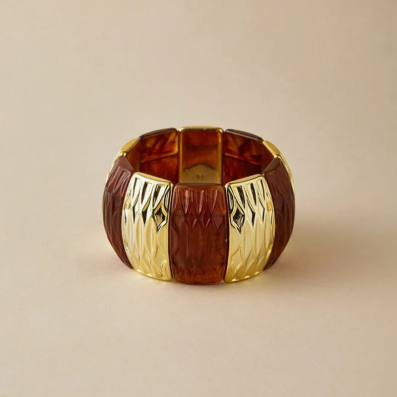Gros Bracelet Femme Relief Et Lumière