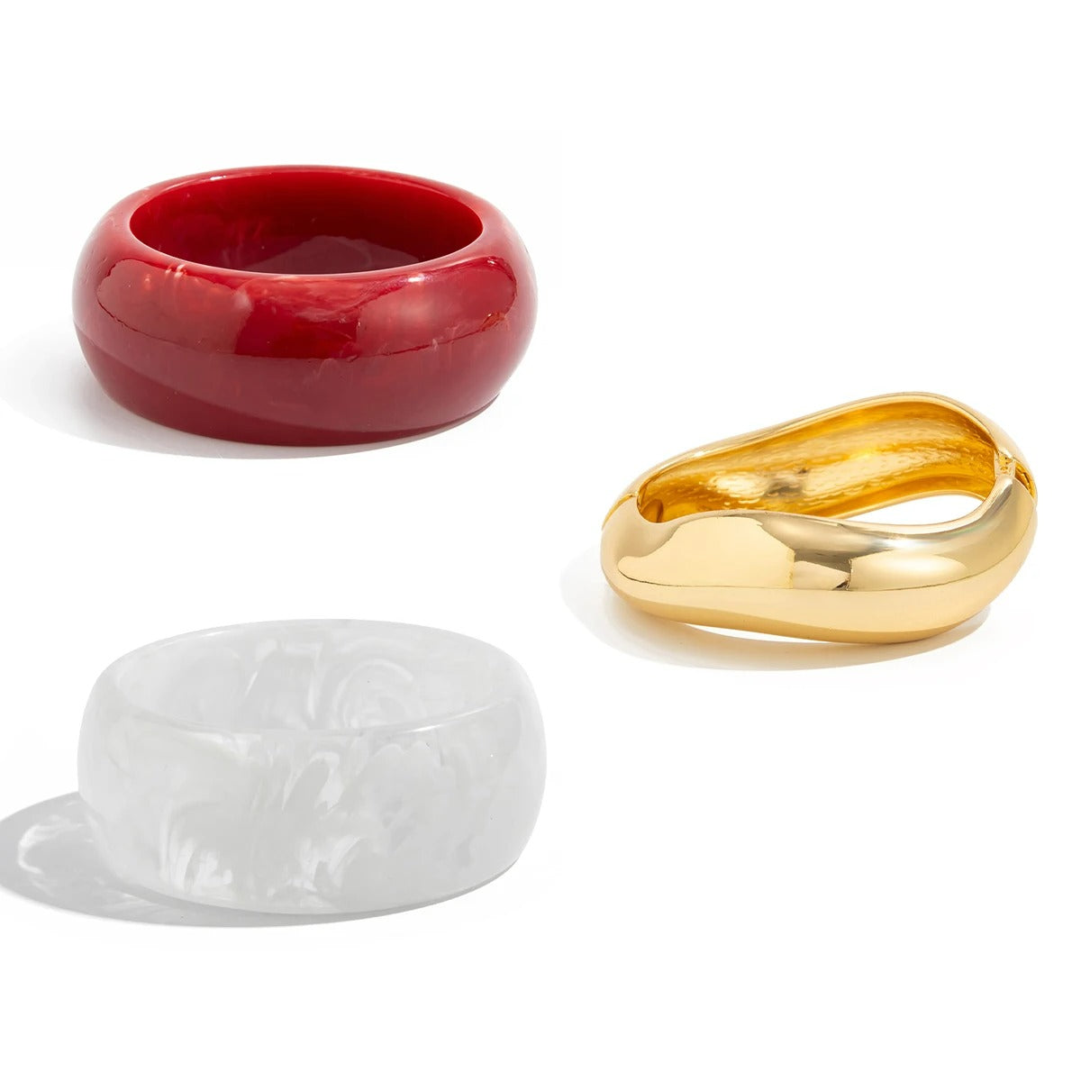 Gros Bracelet Femme Sculptural