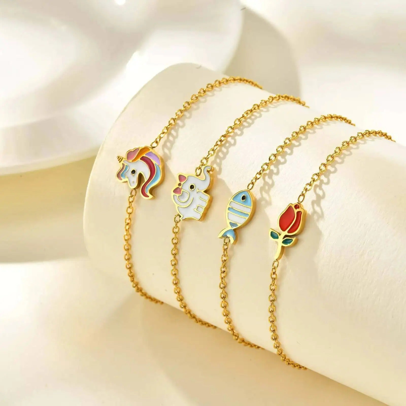 Bracelet Bébé Fille Acier Inoxydable Douceur