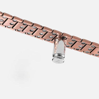 Bracelet Magnétique Cuivre Trame Quadrillée