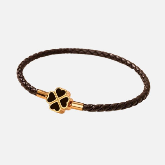 Bracelet Femme Trèfle Coloré  Acier Inoxydable