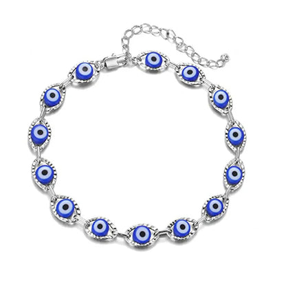 Bracelet Oeil Bleu Maille