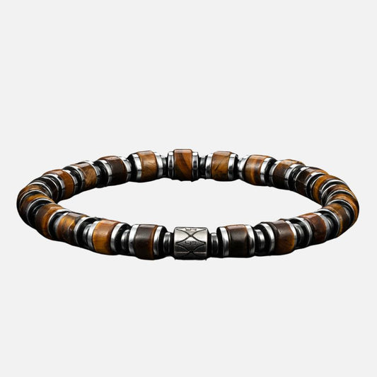 Bracelet Acier Homme Œil De Tigre