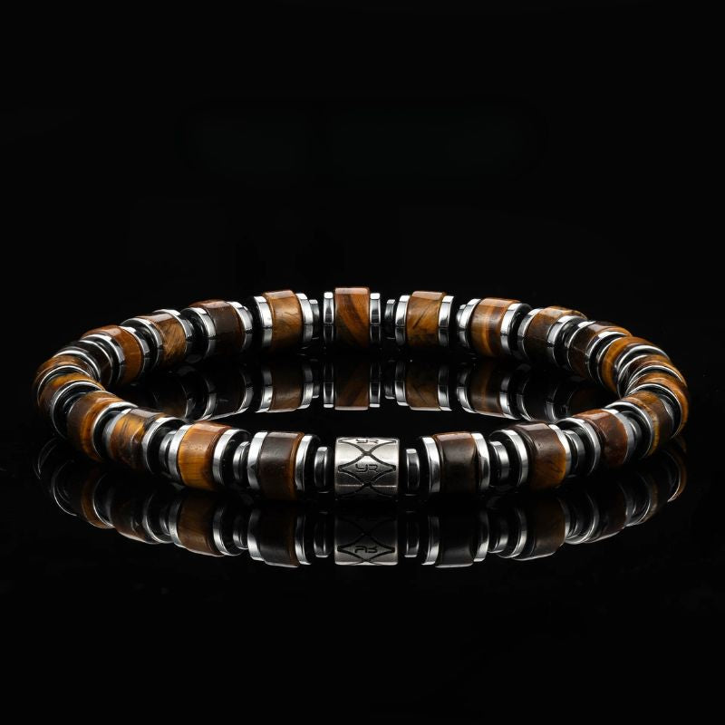 Bracelet Acier Homme Œil De Tigre
