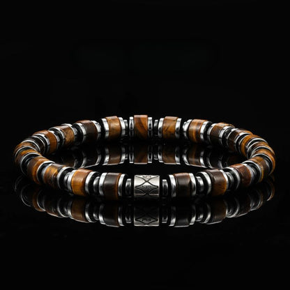 Bracelet Acier Homme Œil De Tigre