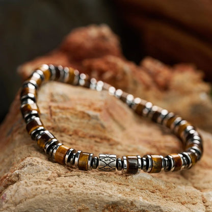 Bracelet Acier Homme Œil De Tigre