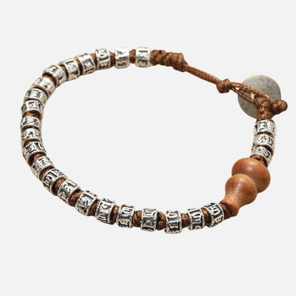 Bracelet Acier Homme Tibétain
