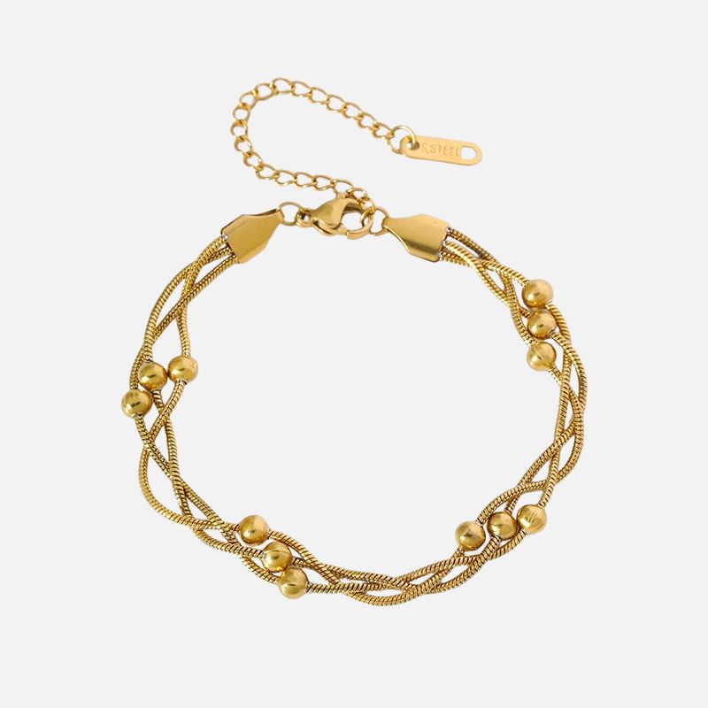 Bracelet Acier Inoxydable Délicatesse Doré