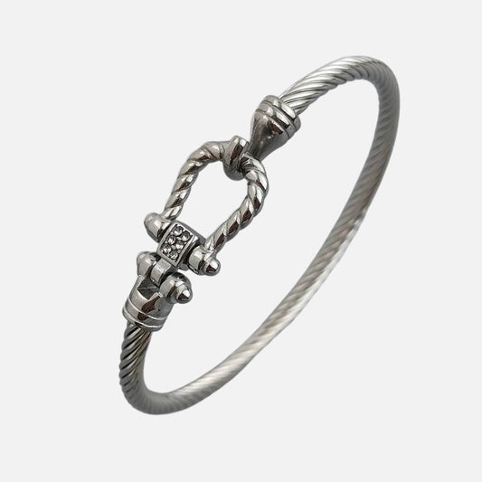 Bracelet Acier Inoxydable Femme Fermoir Manille