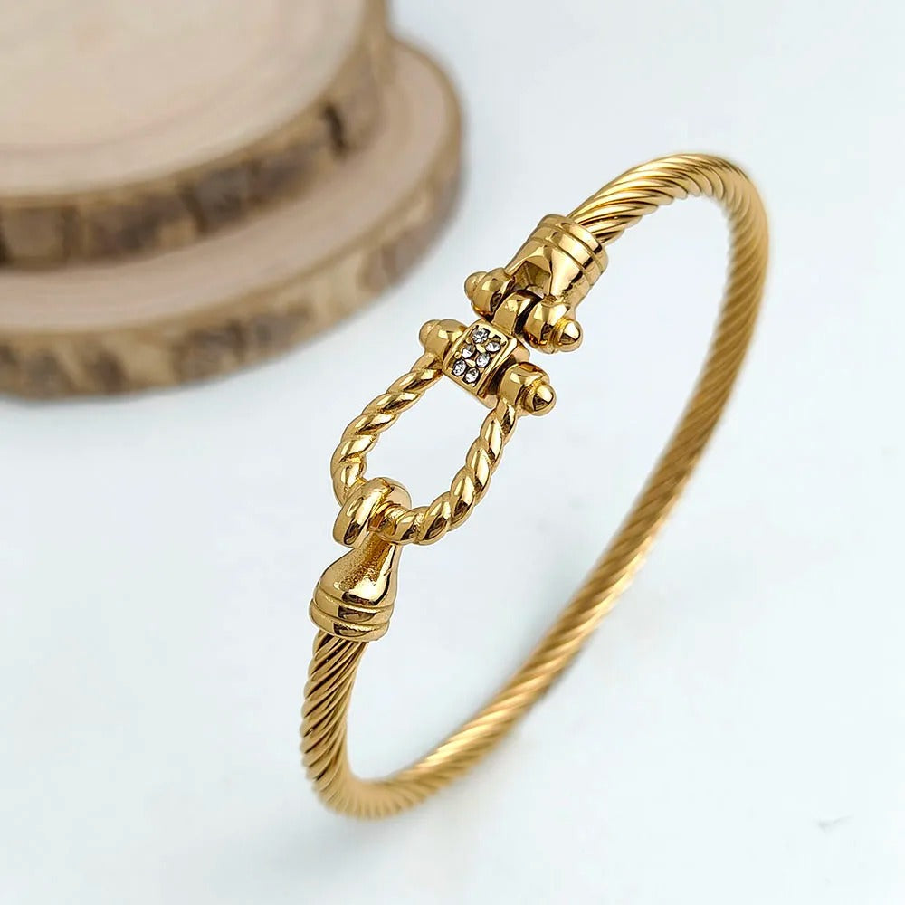 Bracelet Acier Inoxydable Femme Fermoir Manille