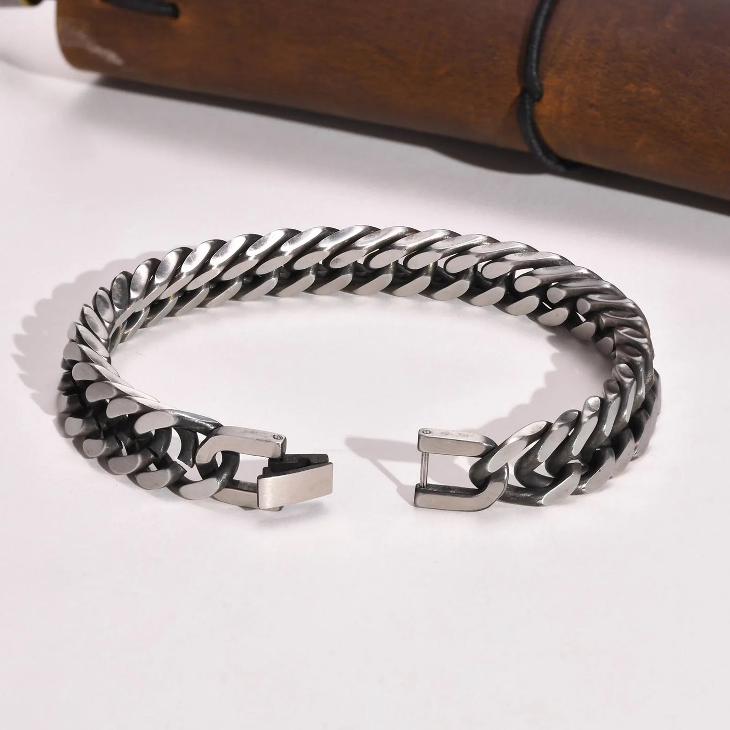 Bracelet Acier Inoxydable Homme Chaine Maille Épaisse