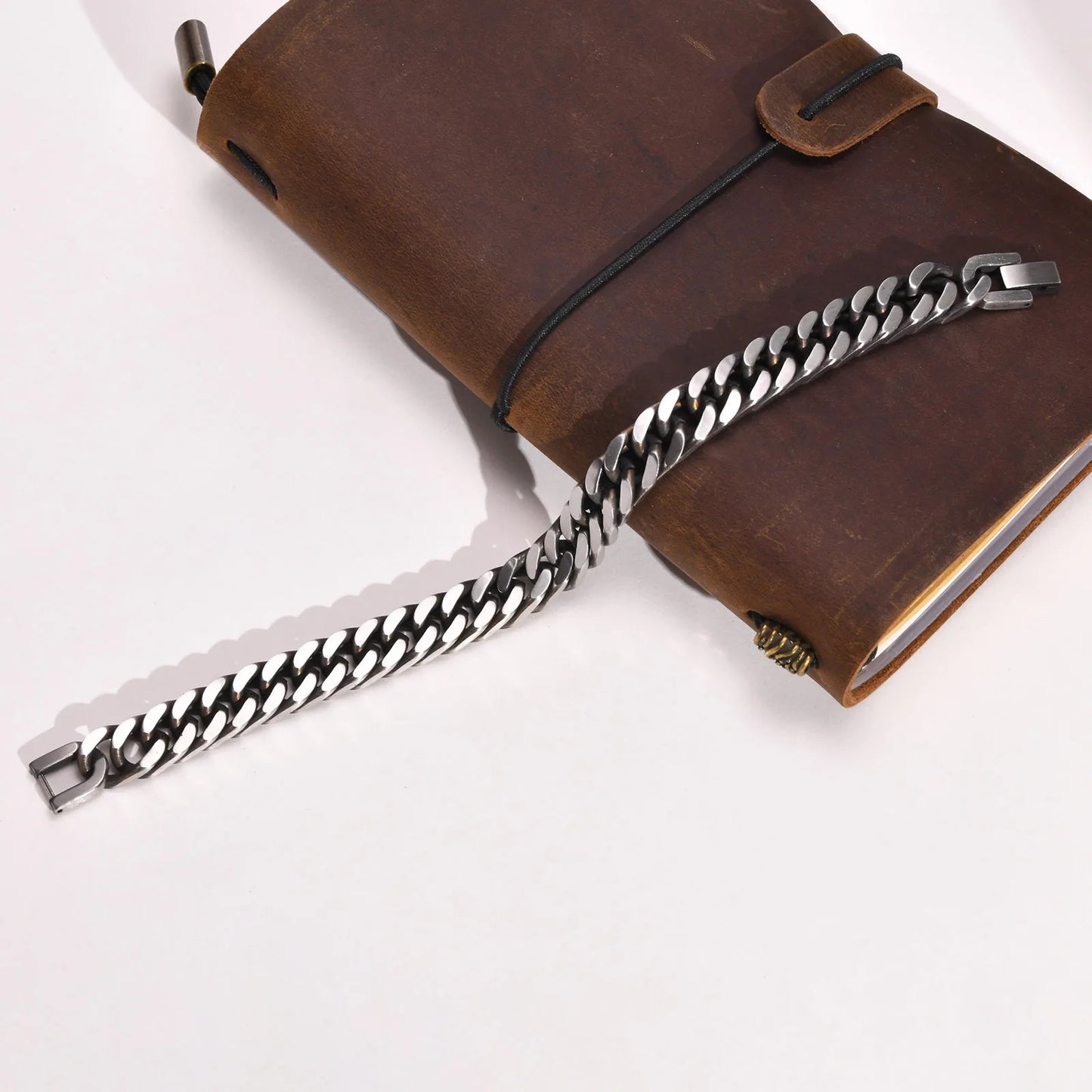 Bracelet Acier Inoxydable Homme Chaine Maille Épaisse