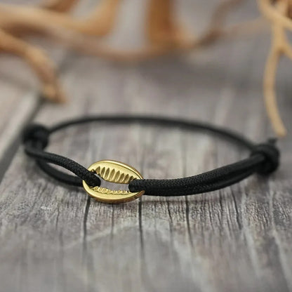 Bracelet Africain Femme Coquillage Acier Inoxydable