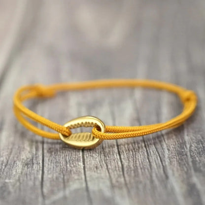 Bracelet Africain Femme Coquillage Acier Inoxydable