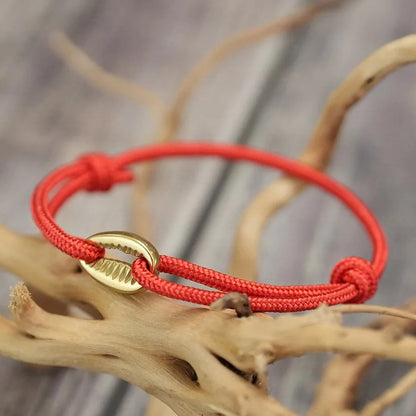 Bracelet Africain Femme Coquillage Acier Inoxydable