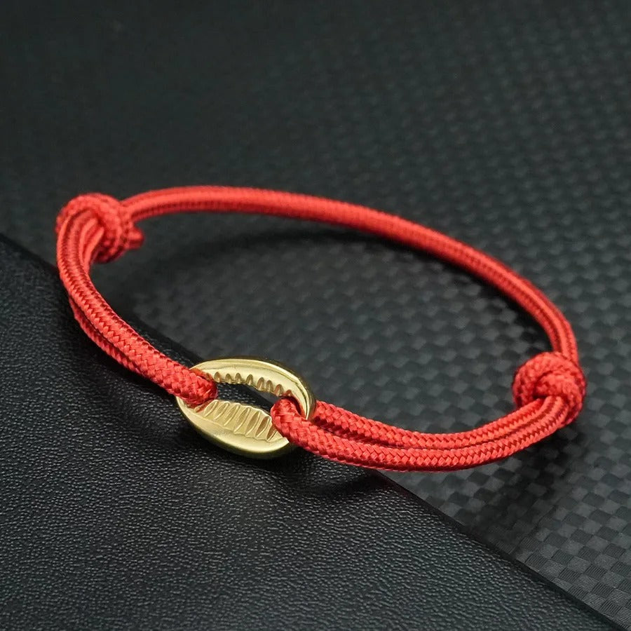 Bracelet Africain Femme Coquillage Acier Inoxydable