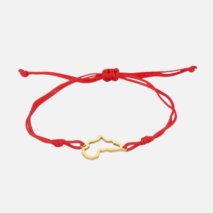 Bracelet Africain Femme Cordon Minimaliste Et Acier Inoxydable