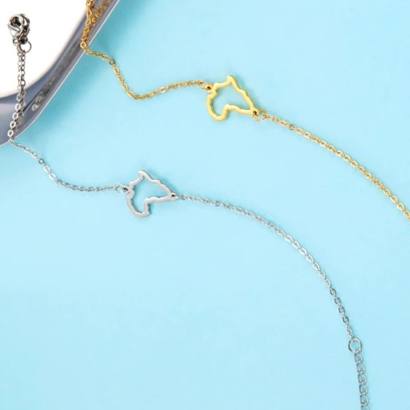 Bracelet Africain Femme Fin Ajustable Acier Inoxydable