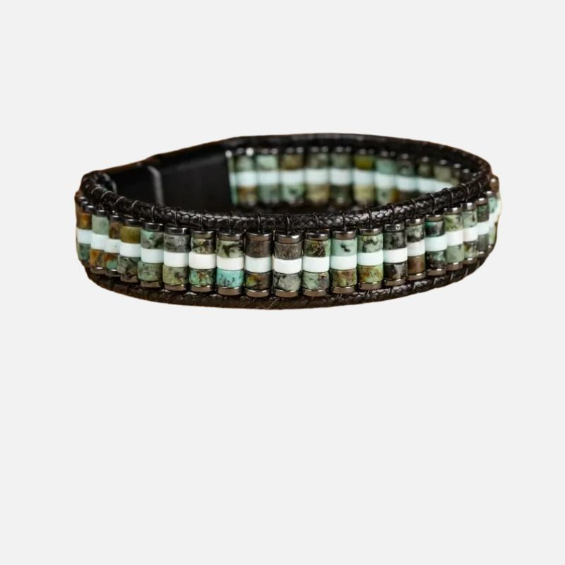 Bracelet Africain Homme Fermoir Magnétique