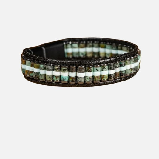 Bracelet Africain Homme Fermoir Magnétique