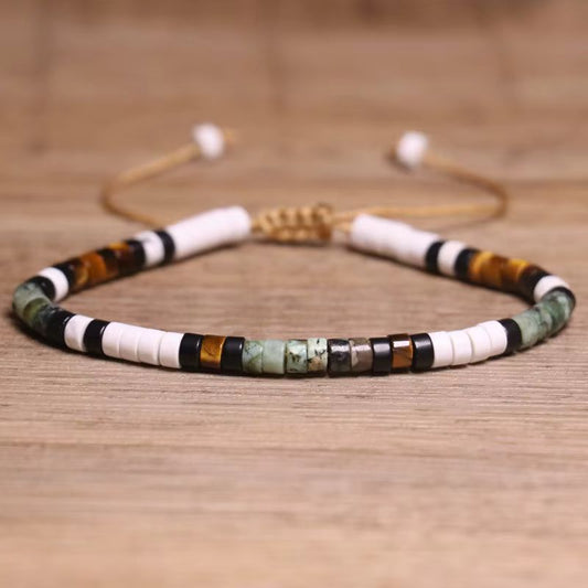 Bracelet Africain Homme En Perles Naturelles