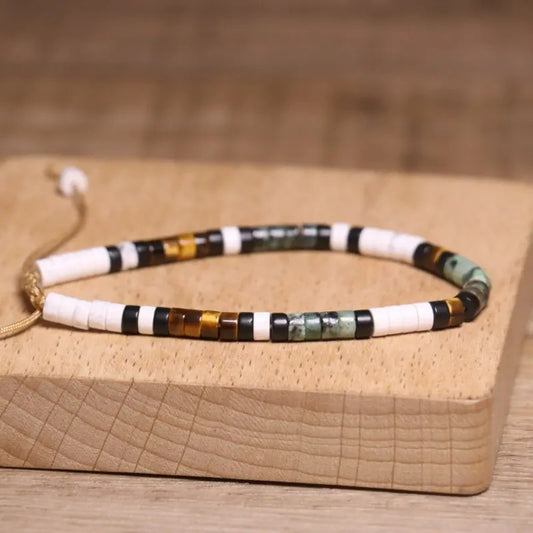 Bracelet Africain Homme En Perles Naturelles