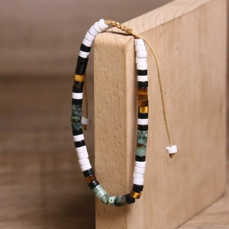Bracelet Africain Homme En Perles Naturelles