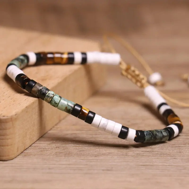 Bracelet Africain Homme En Perles Naturelles