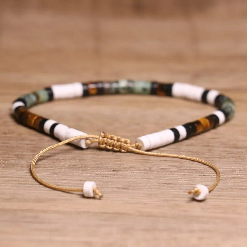 Bracelet Africain Homme En Perles Naturelles