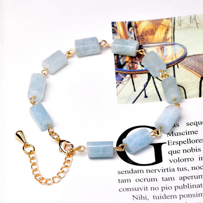 Bracelet Aigue Marine Femme Éclat Céleste