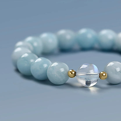 Bracelet Aigue Marine Femme Énergie Apaisante
